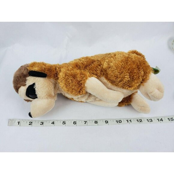 Wild Republic Meerkat 13 in Plush Prairie Dog Bandit Eyes Brown Stuffed Animal - Picture 8 of 8